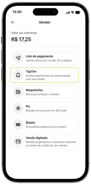 Passo 1: abrir o app do Ton