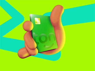 Ilustração 3D de seta verde e amarela representando as vendas